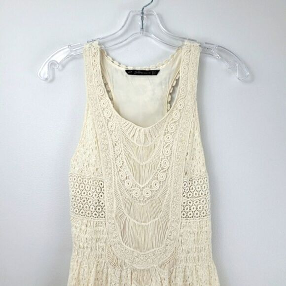 ZARA boho embroidered racetrack mini dress - Picture 2 of 12